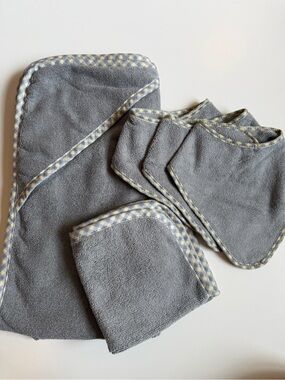 Gray Norwex Baby Hooded Towel Set